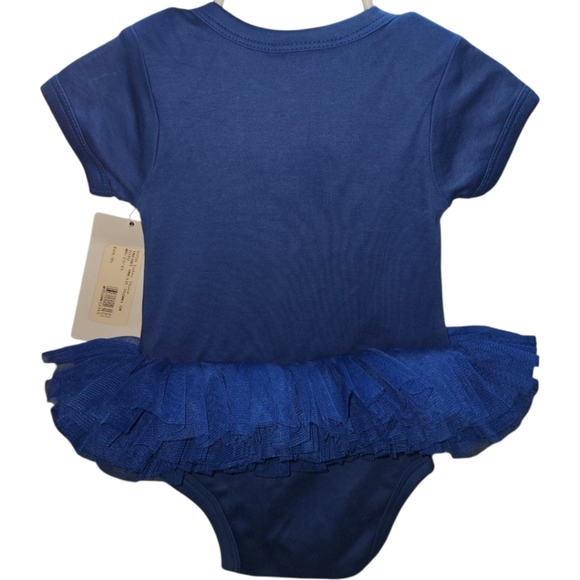 NWT Two Feet Ahead Collegiate Licensed Product "GV" Tutu Short Sleeve Onesie - Picture 2 of 3
